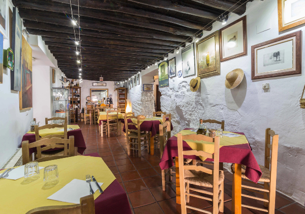 Restaurant van Casa Rural la Seguiriya, in Alhmama de Granada, Spanje
