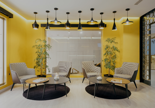 Lobby van het hotel Cetina in Murcia