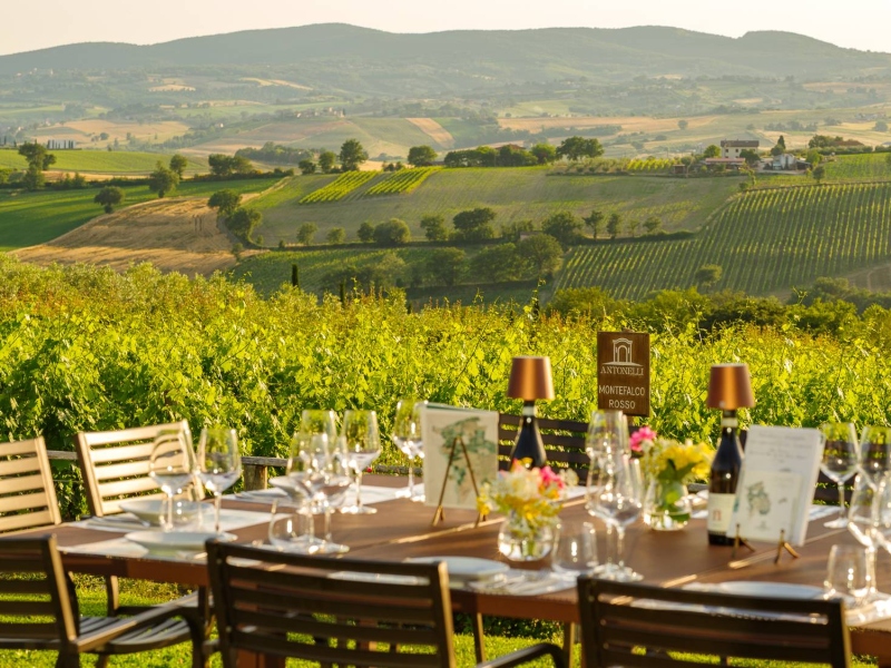 Proeverij bij Antonelli San Marco in Umbrië