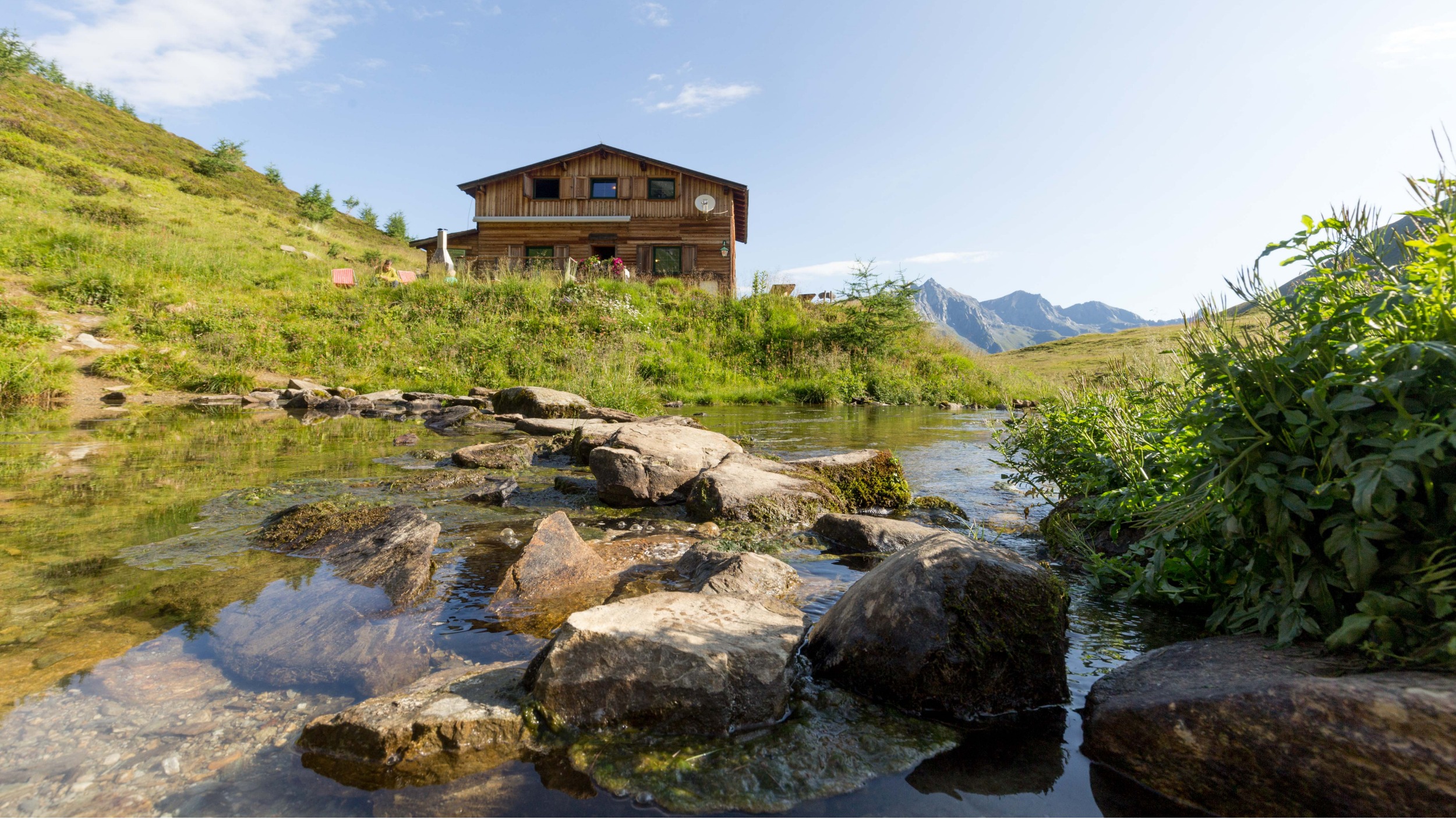 Wandelen langs berghutten
