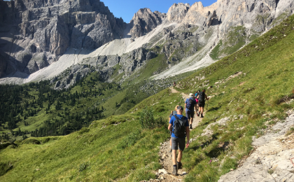 Te voet over de alpen