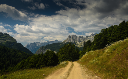 Gebergte in Albanië