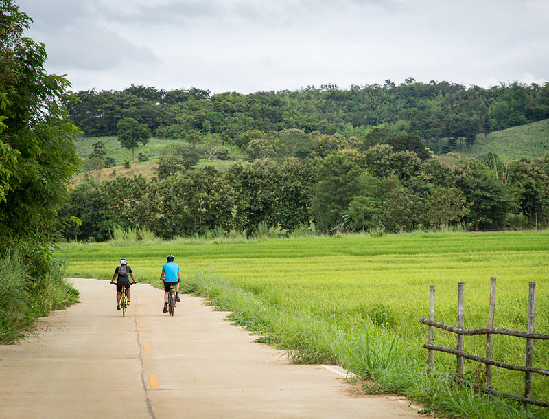 Fietsen door Thailand