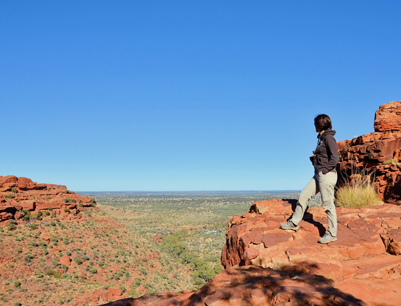 Australië red centre hiking