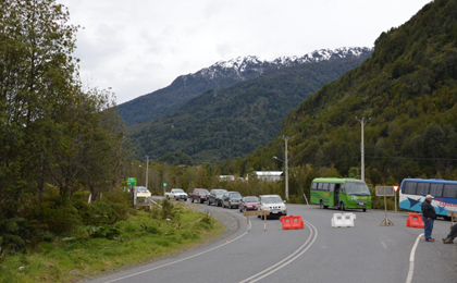 Wegwerkzaamheden Carretera Austral