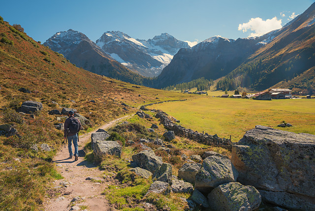 Een prachtig zicht over de Kesch trek