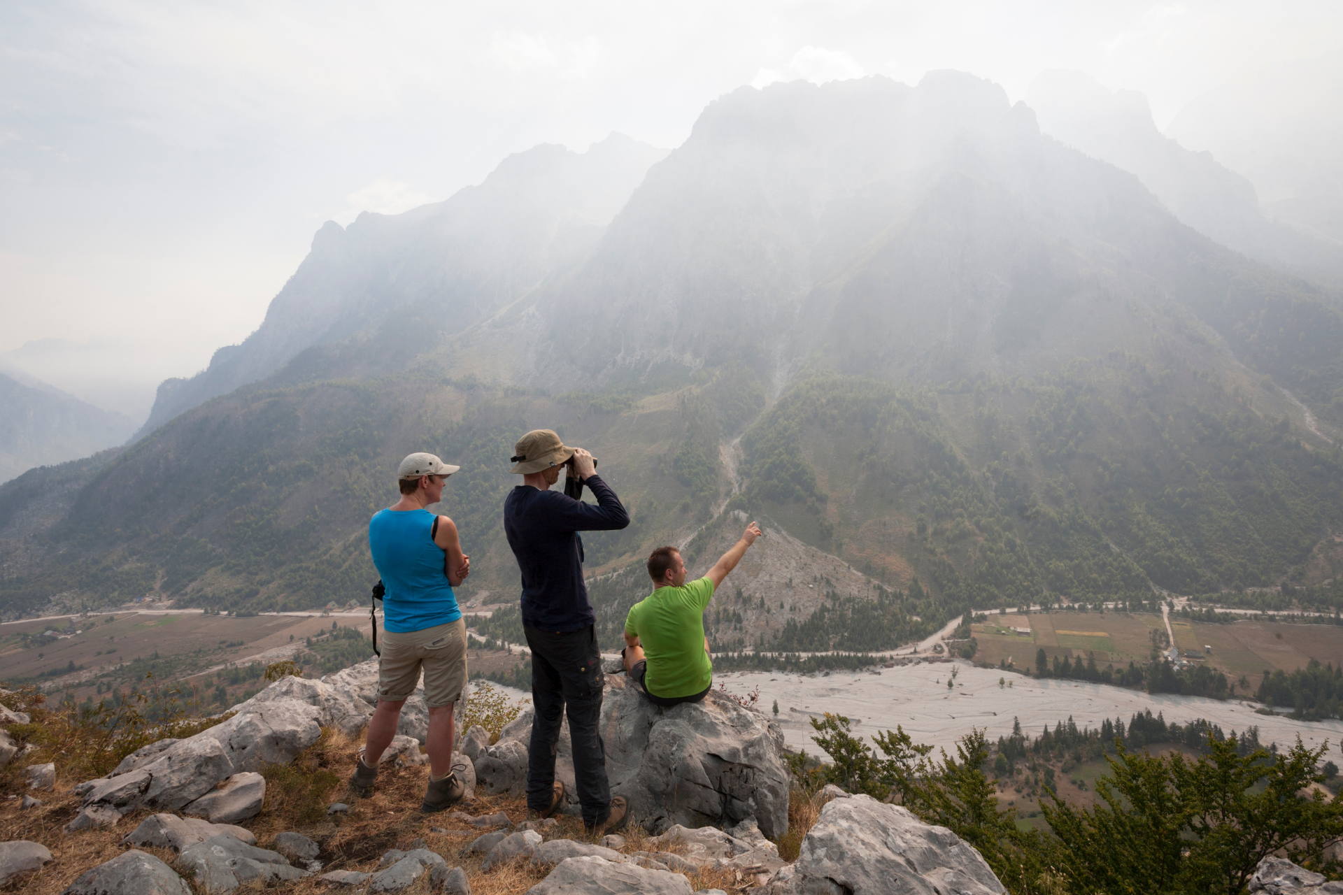 Uitzicht op de bergen in Albanië
