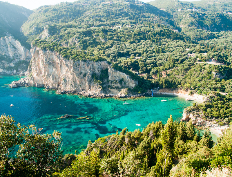 Corfu uitzicht