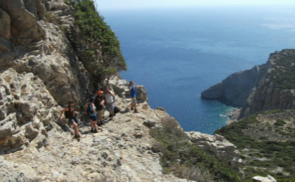 Uitzicht op Karpathos