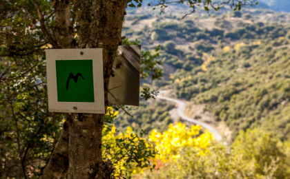 wandelpad op de peloponessos