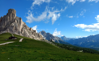 Uitzicht op de Dolomieten