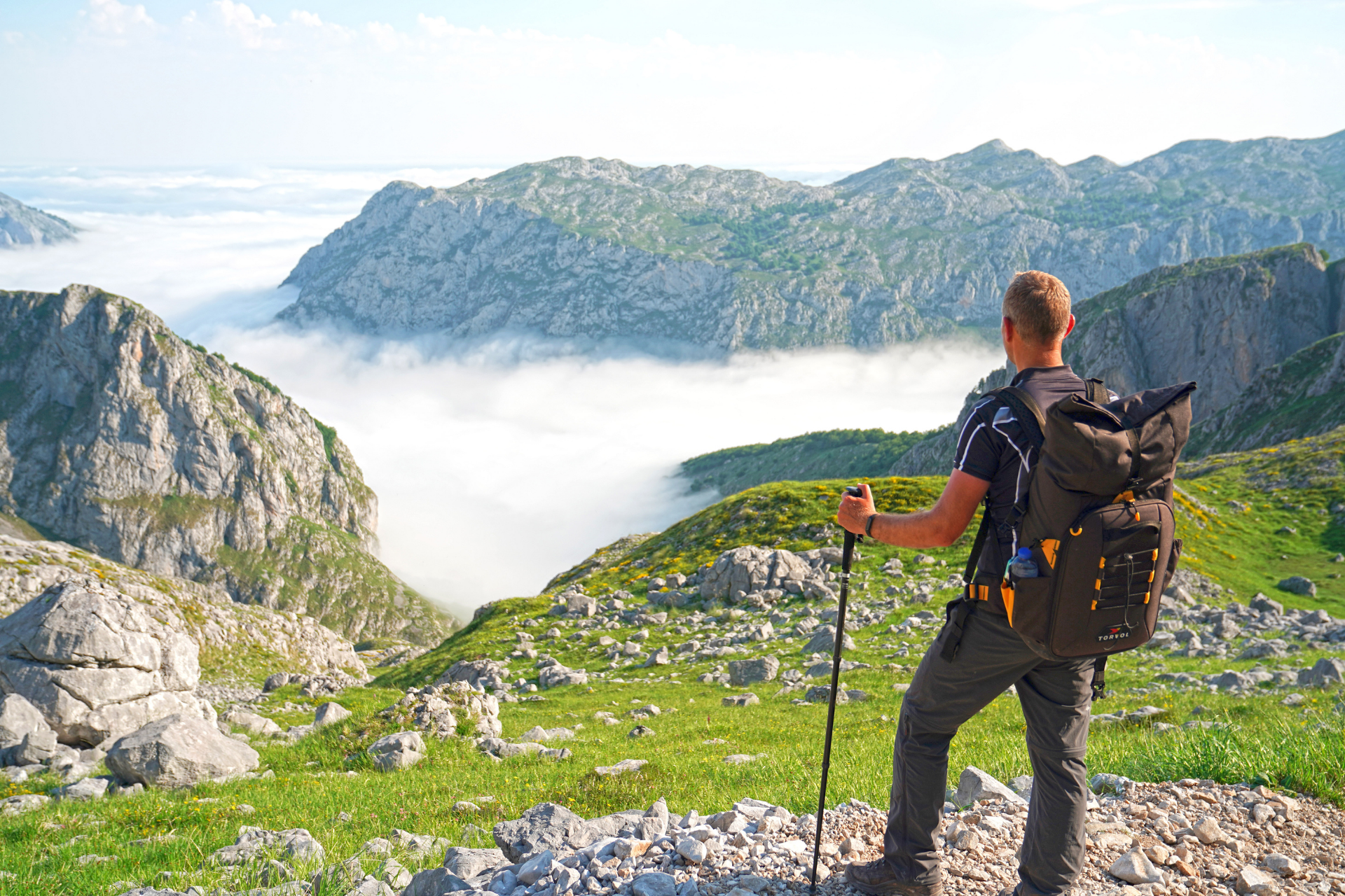 Uitkijken over de Picos de Europa