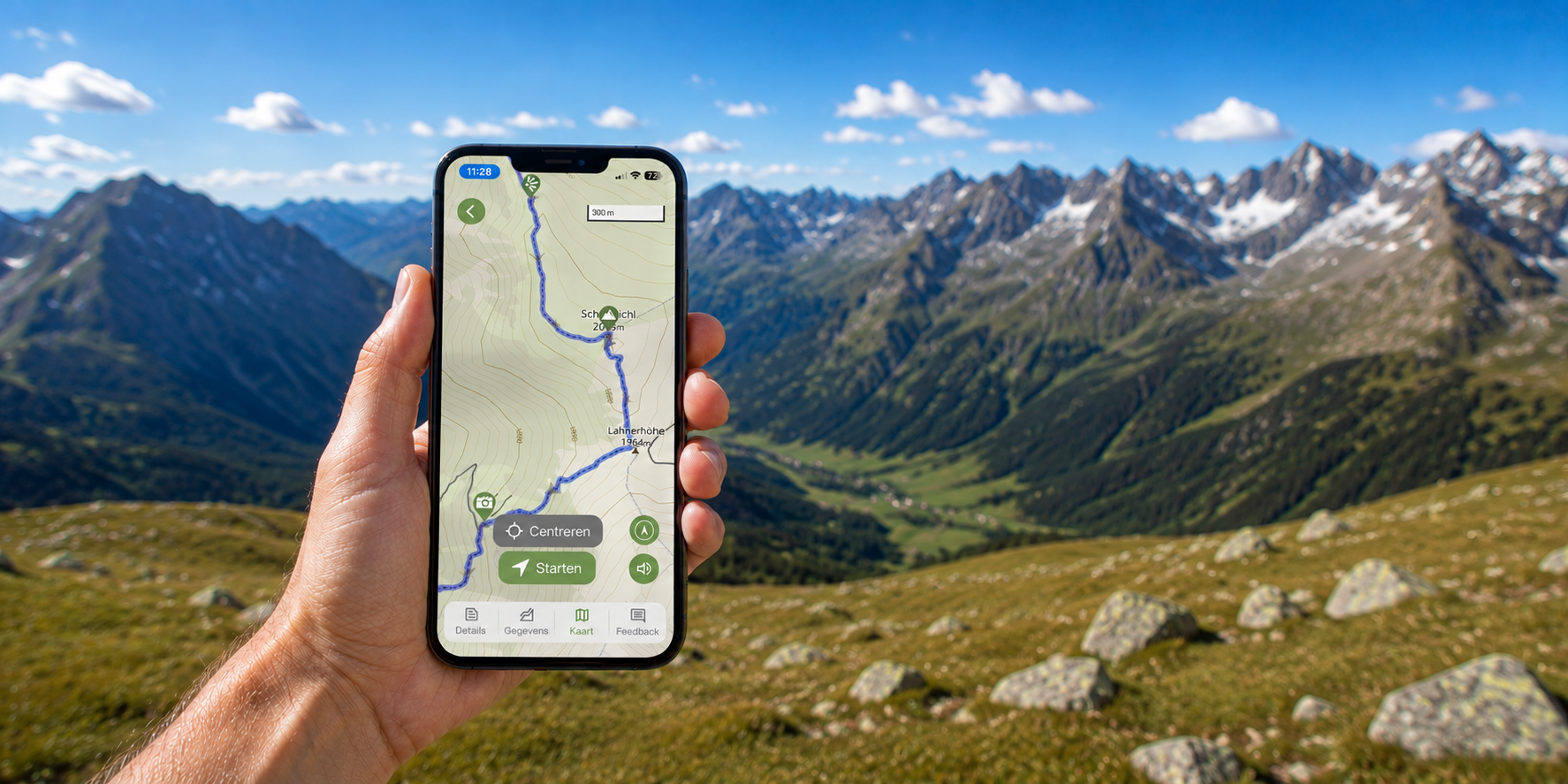 SNP Resi App scherm in beeeld