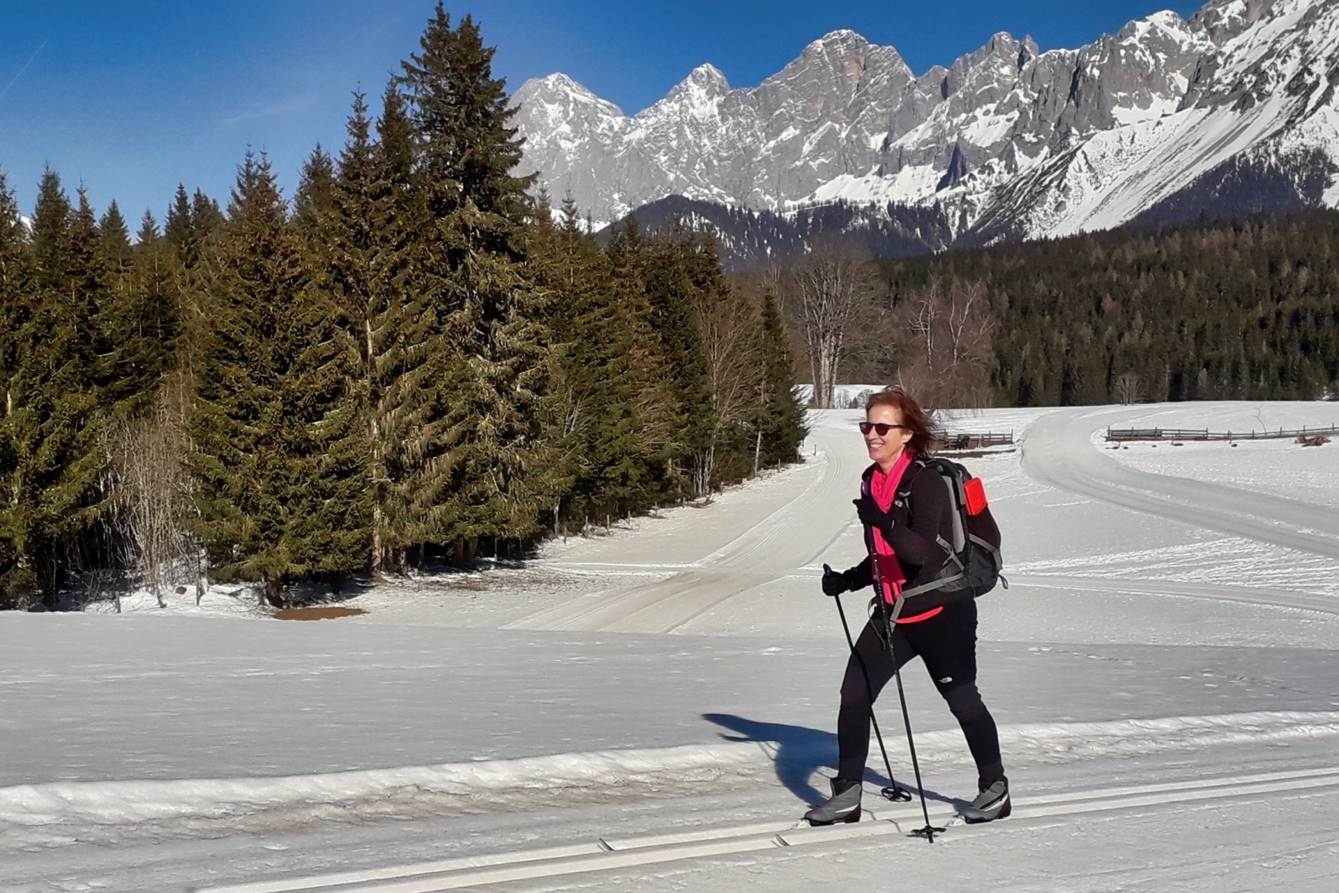 Langlaufcursus in de Dolomieten