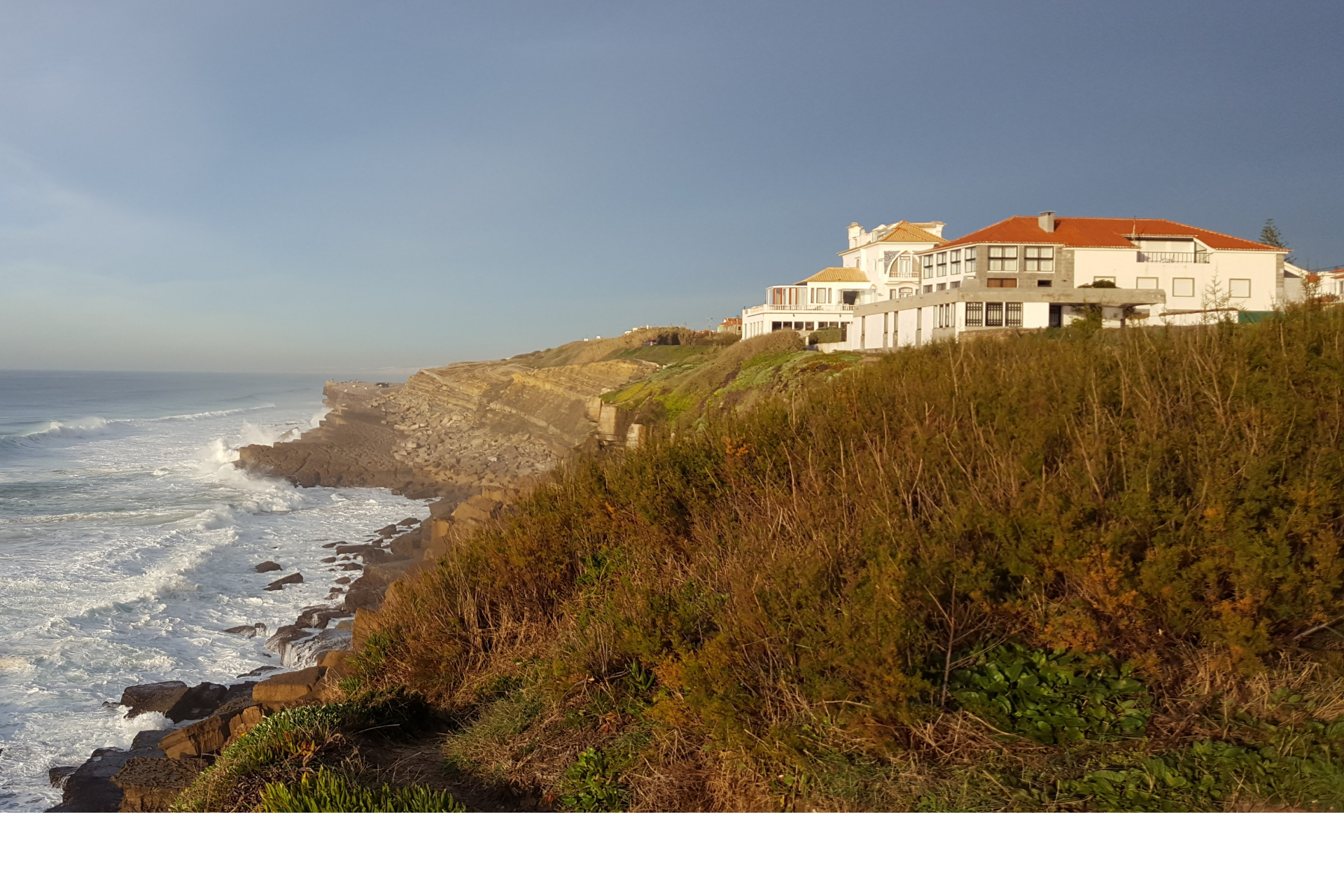 wandelen langs kust Sintra Portugal