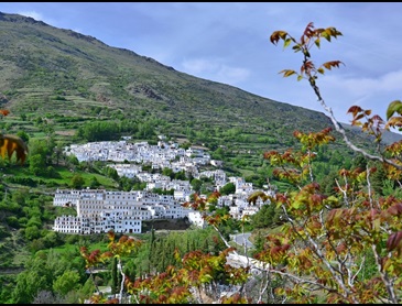 Trevélez, Spanje's hoogste witte bergdorp in de Alpujarras (1476 m.)