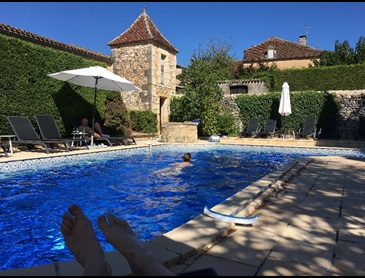 Frankrijk Dordogne Monpazier hotel Edward wandelen fietsen zwemmen