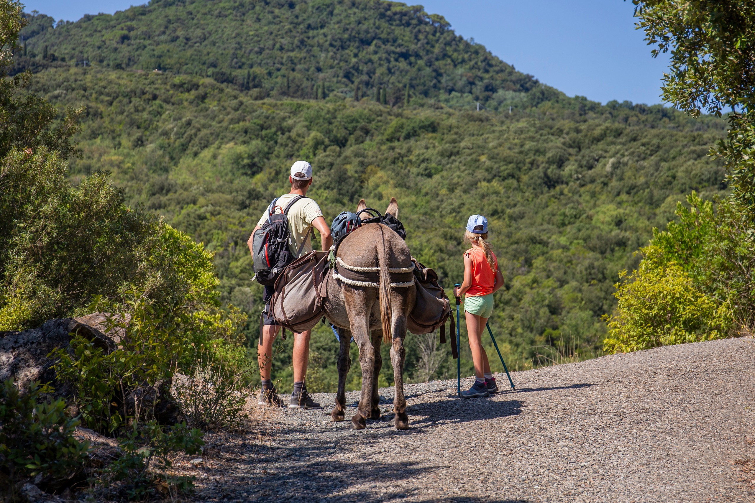 Wandelreis met kinderen en ezel in Toscane