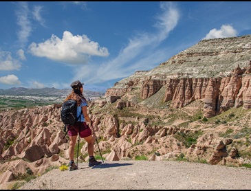 Wandelen door sprookjesachtig Cappadocië in Turkije