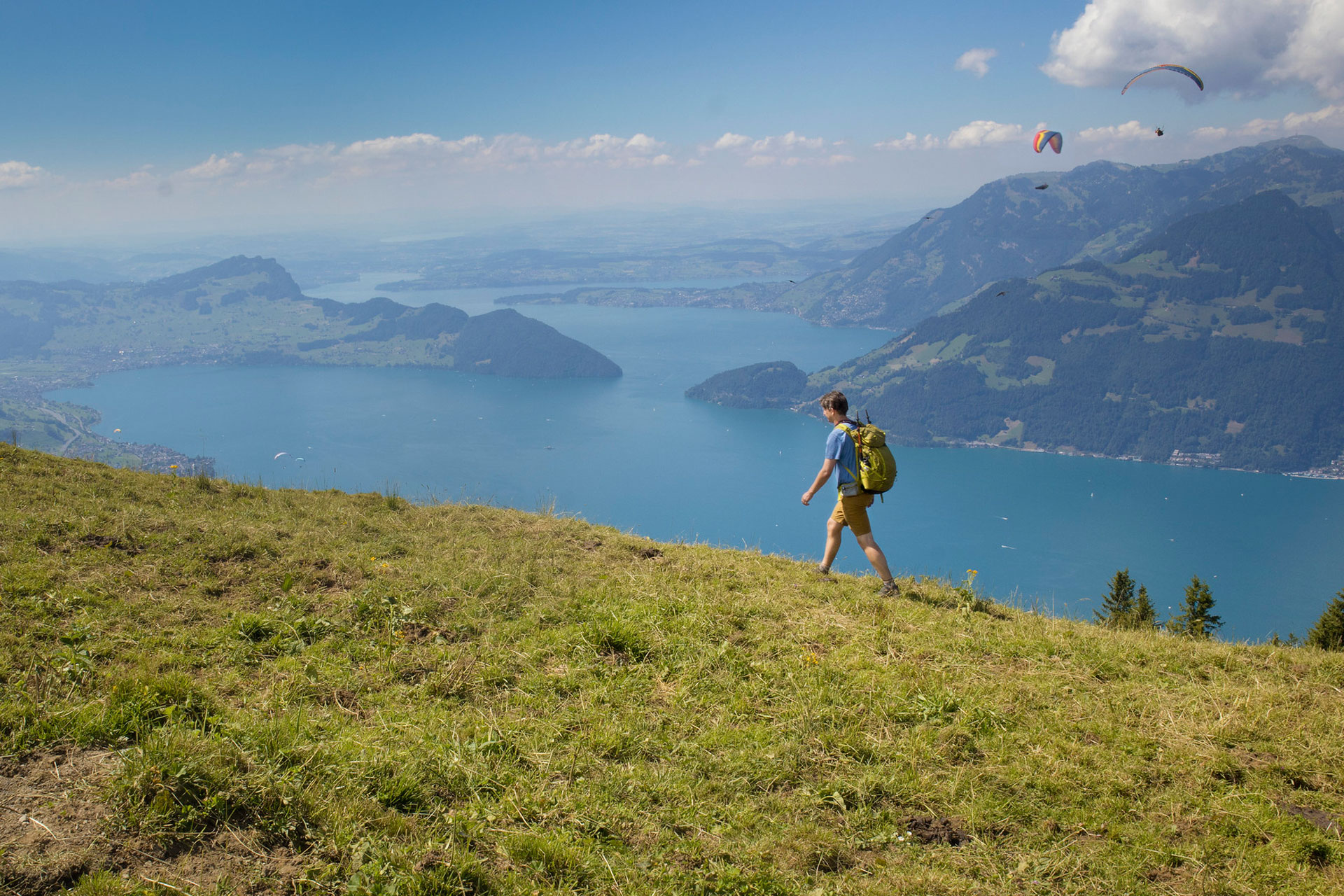 Huttentocht Vierwoudstedenmeer Zwitserland Nidwaldner Hohenweg