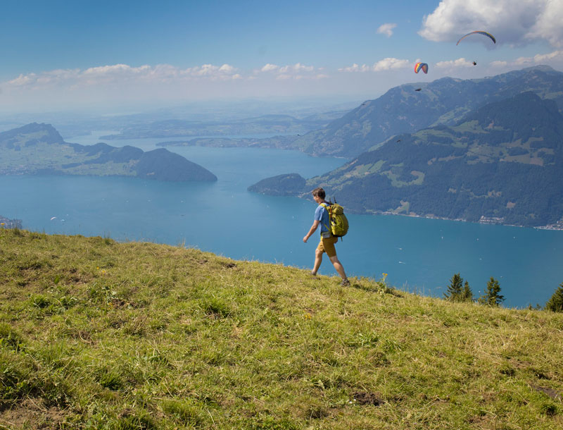 Huttentocht Vierwoudstedenmeer Zwitserland Nidwaldner Hohenweg