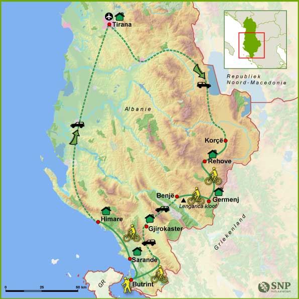 Zuid-Albanie-Fietsreis
