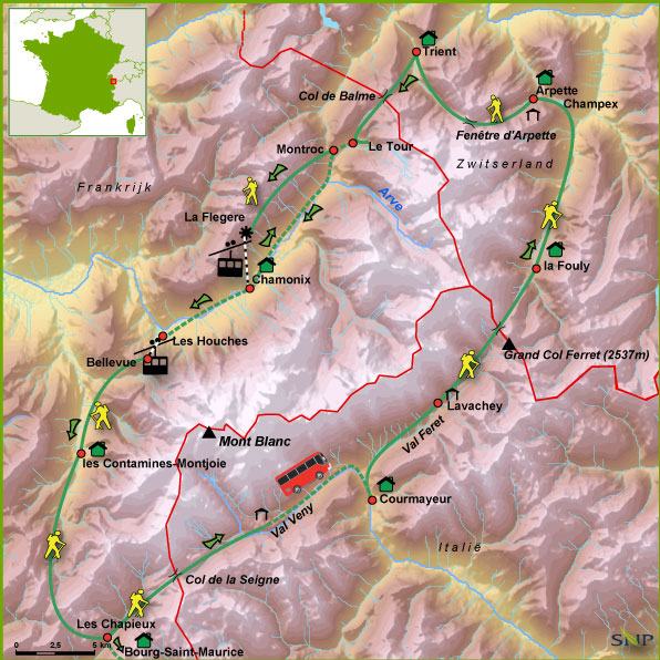 304041-Frankrijk-Italie-Zwitserland Mont Blanc comfortabel