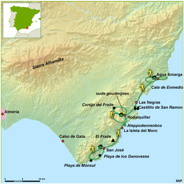 Webkaart Cabo de Gata