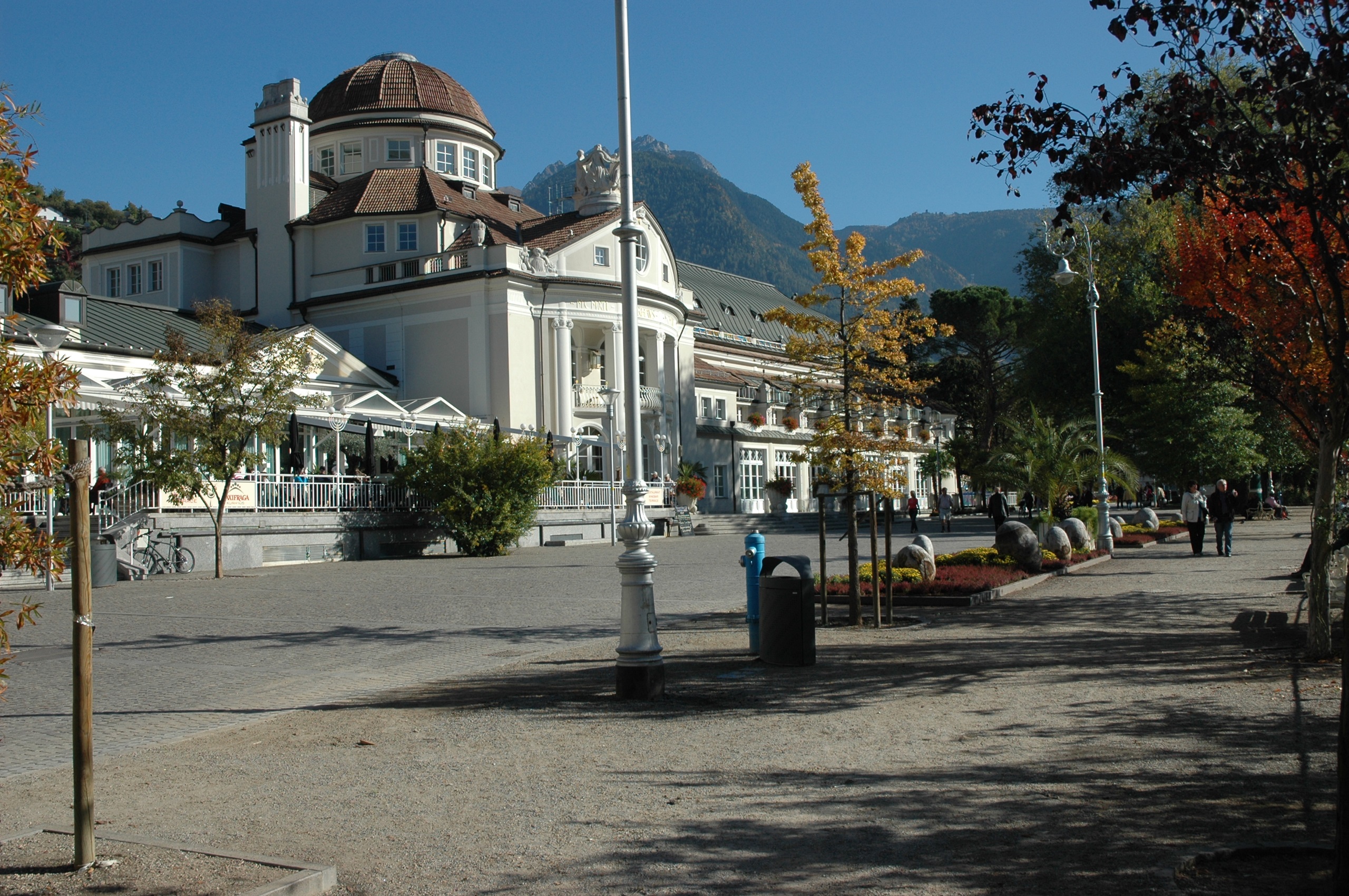 Aankomst in charmant kuuroord