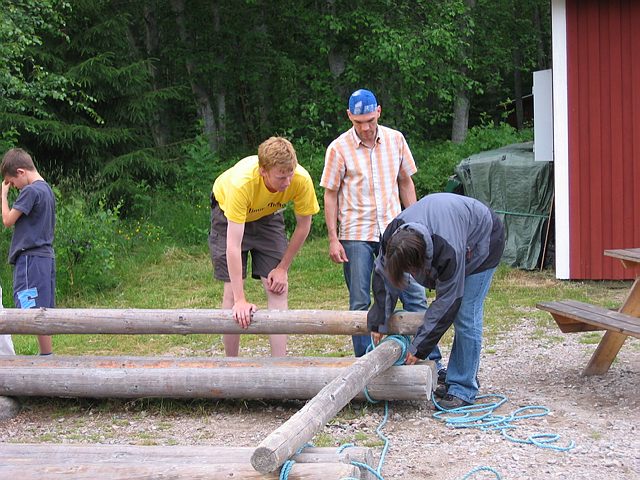Aankomst aan de Klarälven rivier