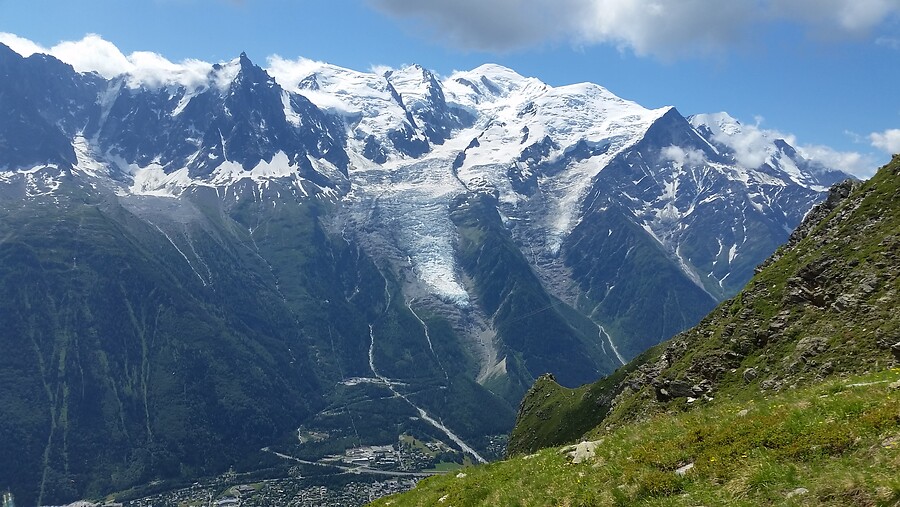 Aankomst in Les Houches