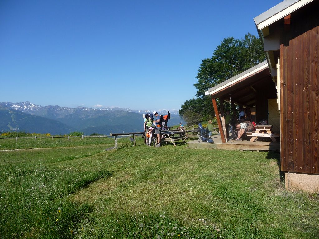 Flink stijgen naar berghut