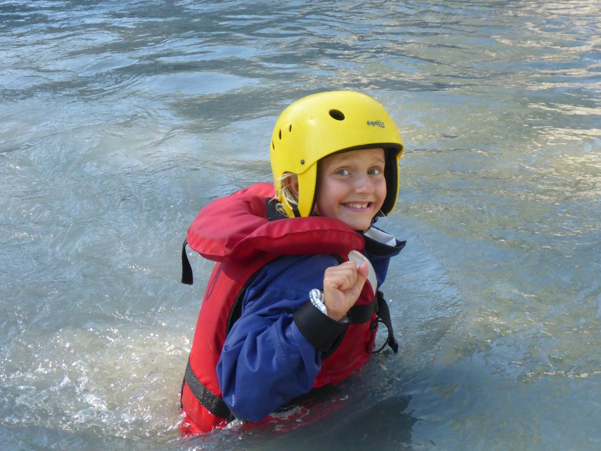 Tijd voor waterpret in een raft