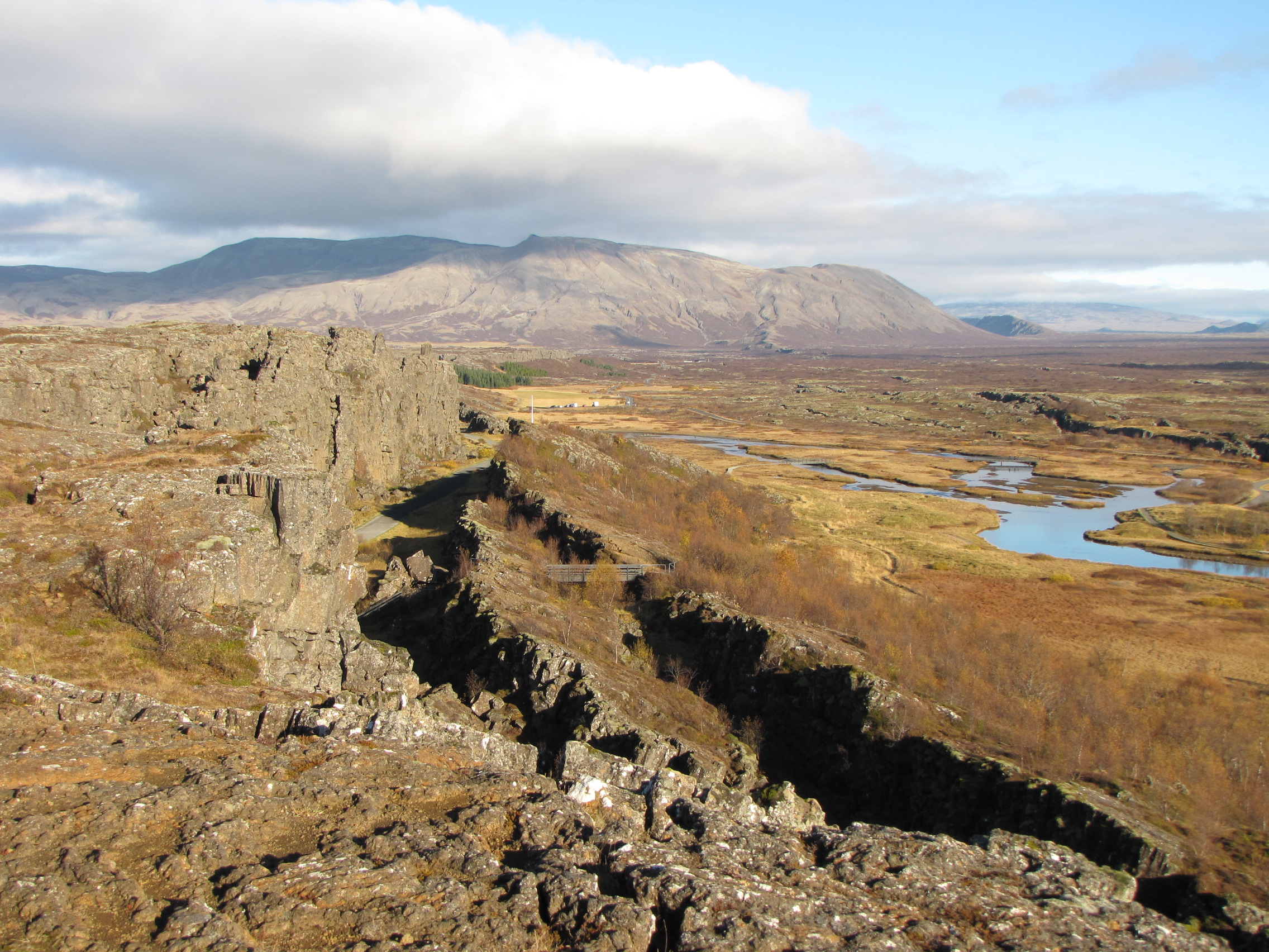 Hike door het Thingvellir Nationaal Park