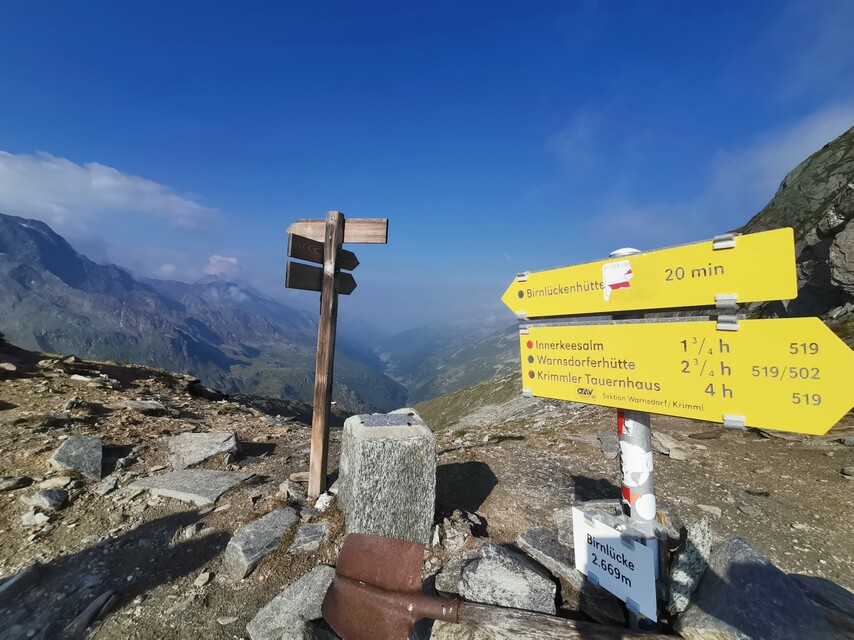 Via de Gamsspitzl (optioneel) naar de Birnlückenhütte (Südtirol, Italië)